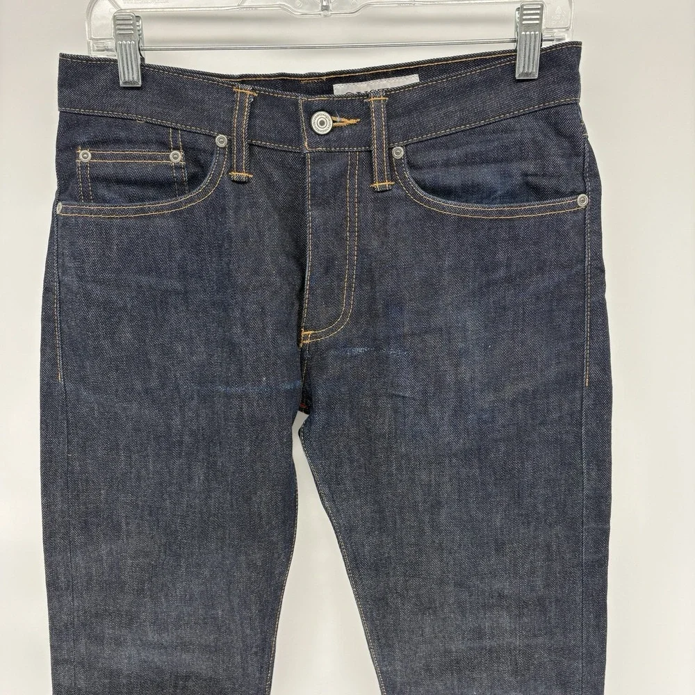 Gustin Selvedge Denim Jeans Raw Selvedge Skinny Fit Button Fly USA Men 30x30